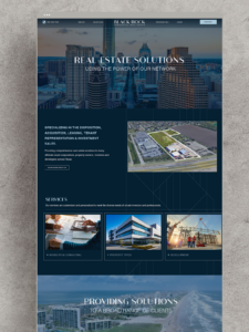 Commercial real estate website design template
